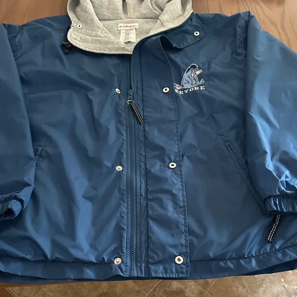 Vintage The Disney Store Eeyore Blue Windbreaker Size M - Picture 4 of 10
